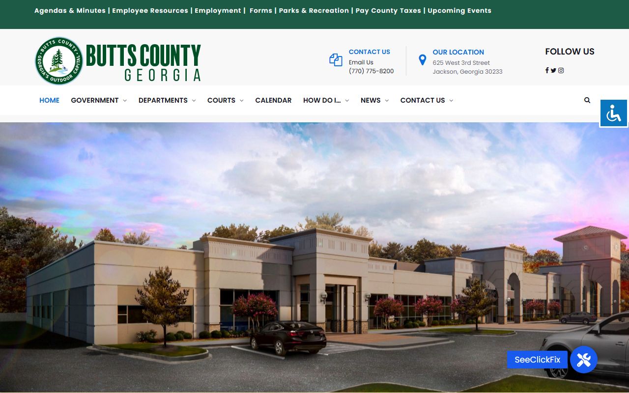 Butts County Clerk of Superior Court in Jackson Georgia for divorce decree records