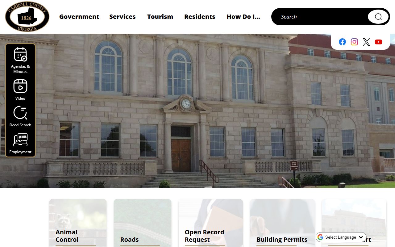 Carroll County Clerk of Superior Court divorce decree records