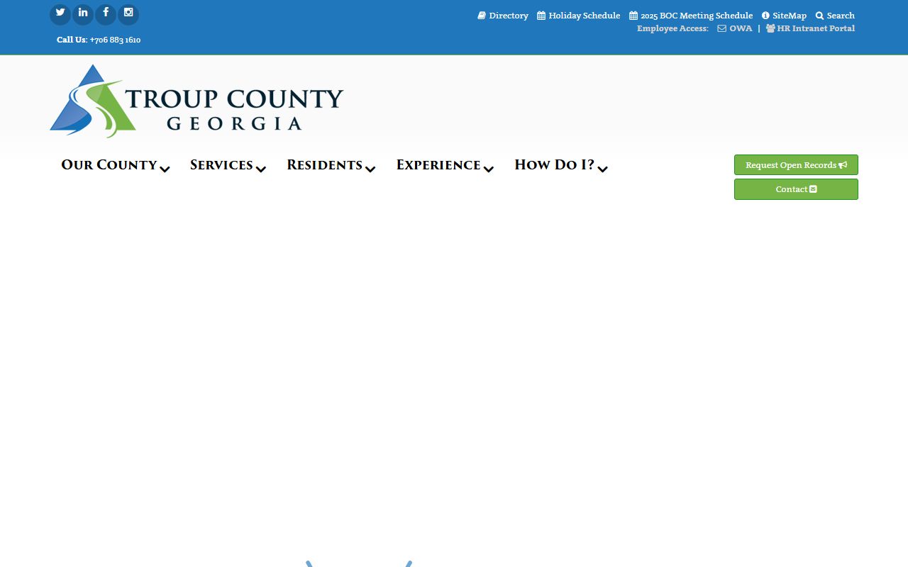 Troup County Clerk of Superior Court website for LaGrange Georgia divorce decree records